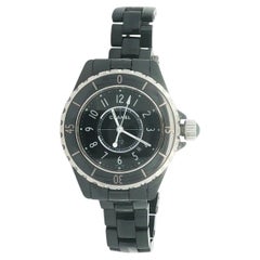 Ladies Chanel J12 33mm Black Ceramic Swiss Quartz Wrist Watch