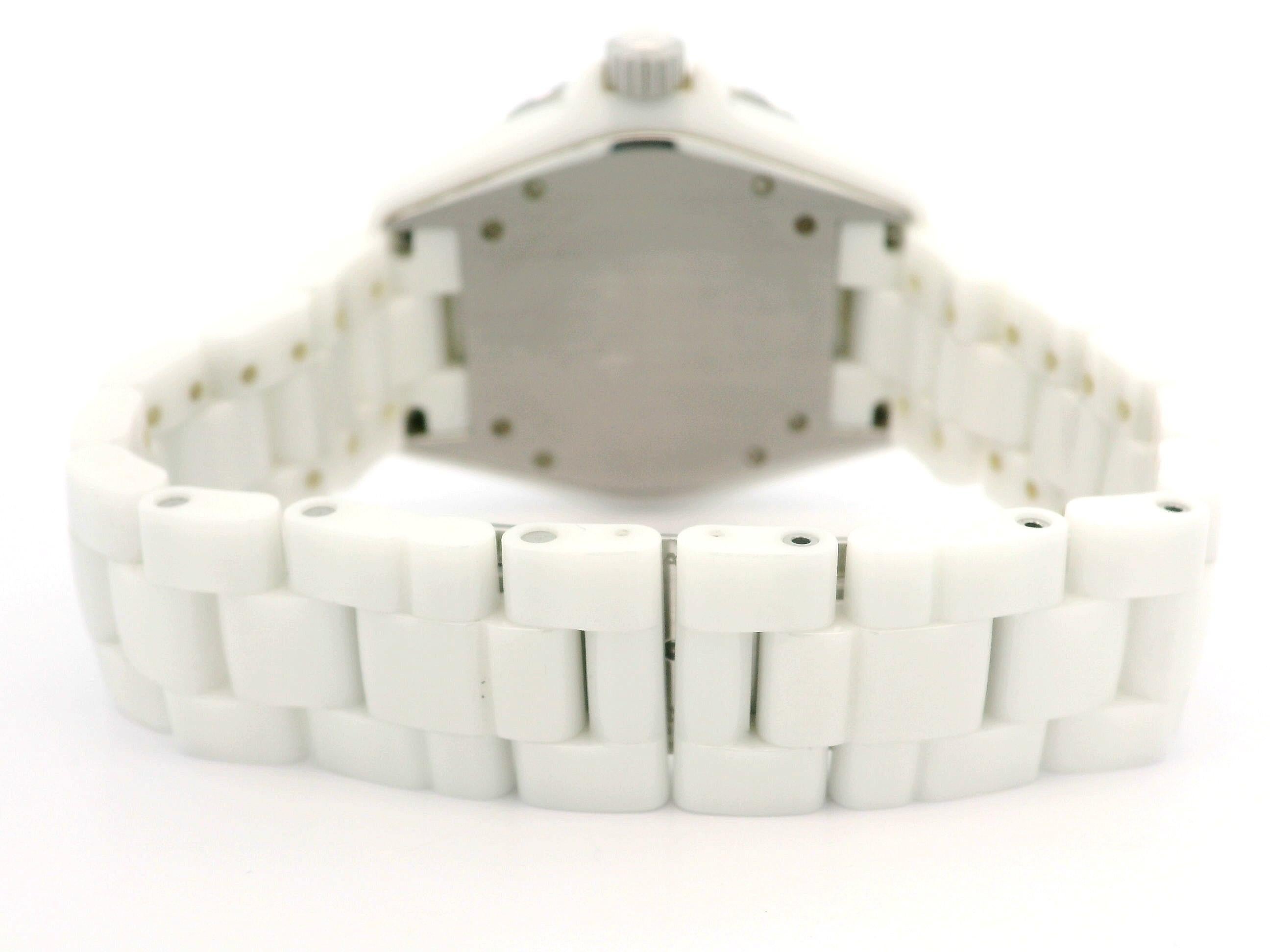 Ladies Chanel J12 38mm Cerámica Blanca Reloj Automático Pulsera en venta 1