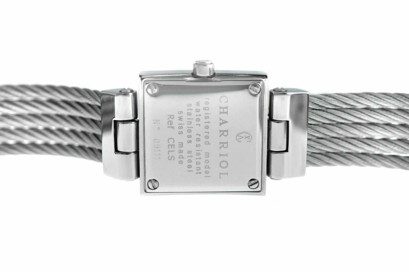 Ladies' Charriol Celtic CELS.71.173 Steel Diamond Pink MOP Quartz Watch In Excellent Condition For Sale In New York, NY
