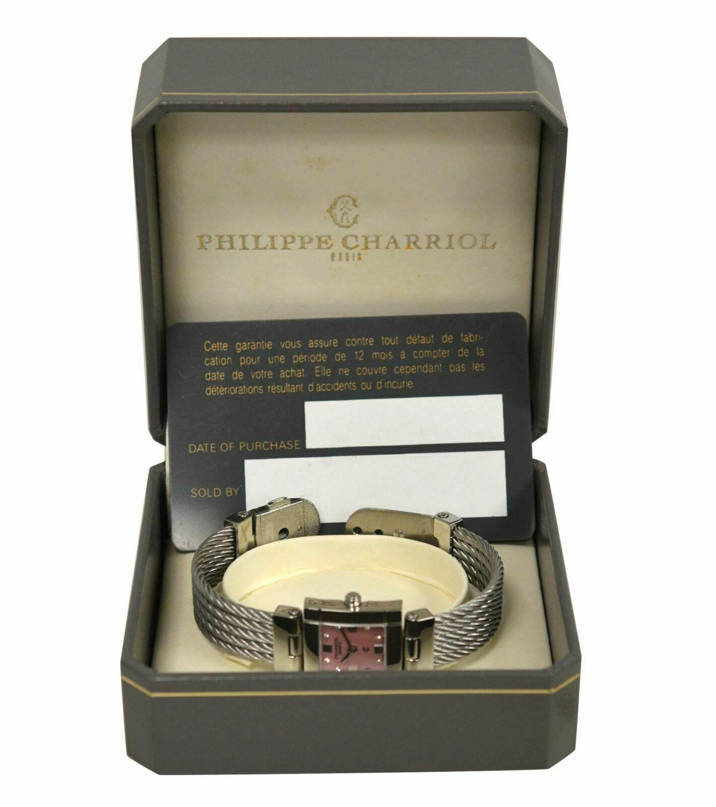 Ladies' Charriol Celtic CELS.71.173 Steel Diamond Pink MOP Quartz Watch For Sale 4