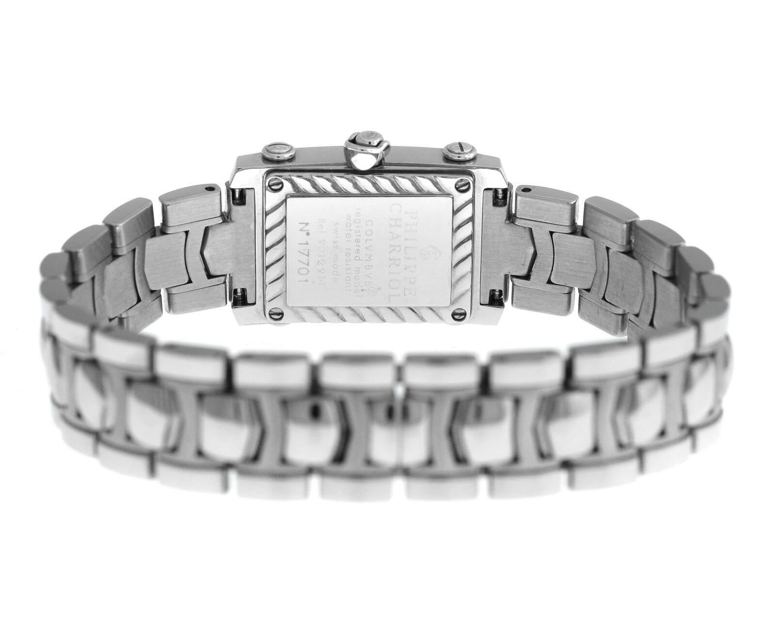 Women's Ladies' Charriol Colvmbvs Columbus 9012911 Steel Diamond Quartz Watch For Sale