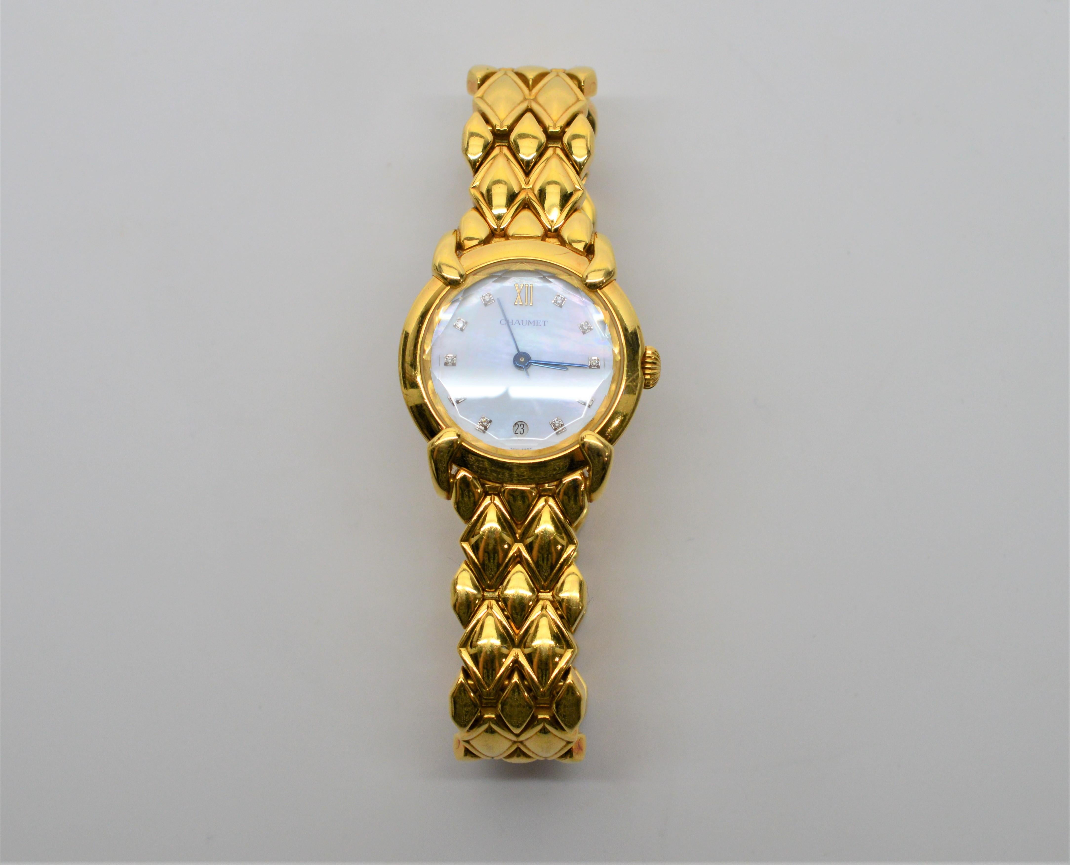 chaumet gold watch