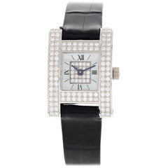 Ladies Chopard a Ladies Fine 18 Karat White Gold Diamond Watch 493 1