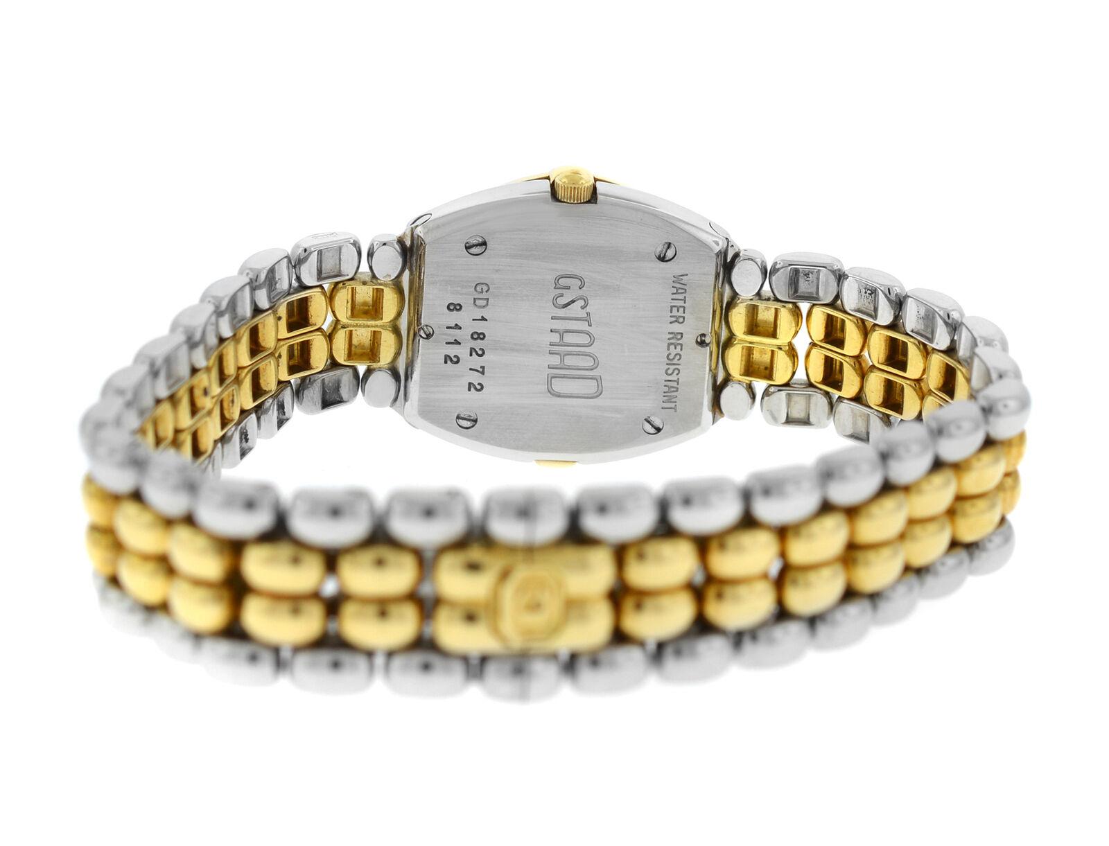 Ladies Chopard Gstaad 8112 Quartz 18 Karat Yellow Gold Date Watch In Excellent Condition For Sale In New York, NY