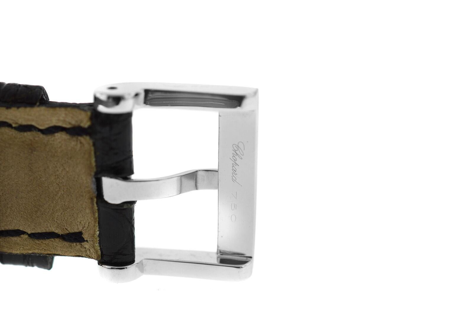 Modern Ladies Chopard Ice Cube by De Grisogono Quartz 18 Karat White Gold Watch For Sale