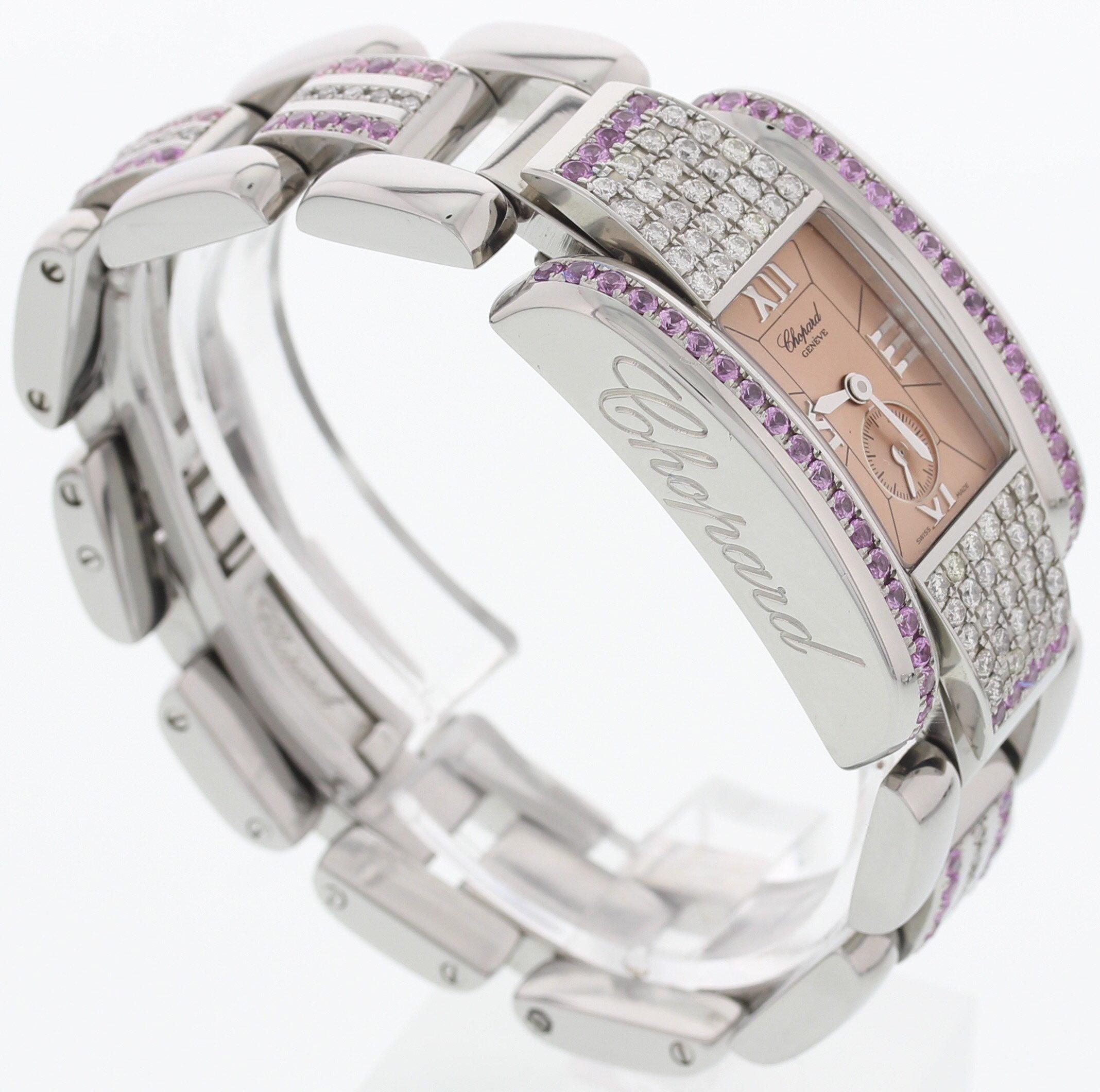 Ladies Chopard La Strada Stainless Steel and Diamond Watch 8357 In Excellent Condition For Sale In New York, NY