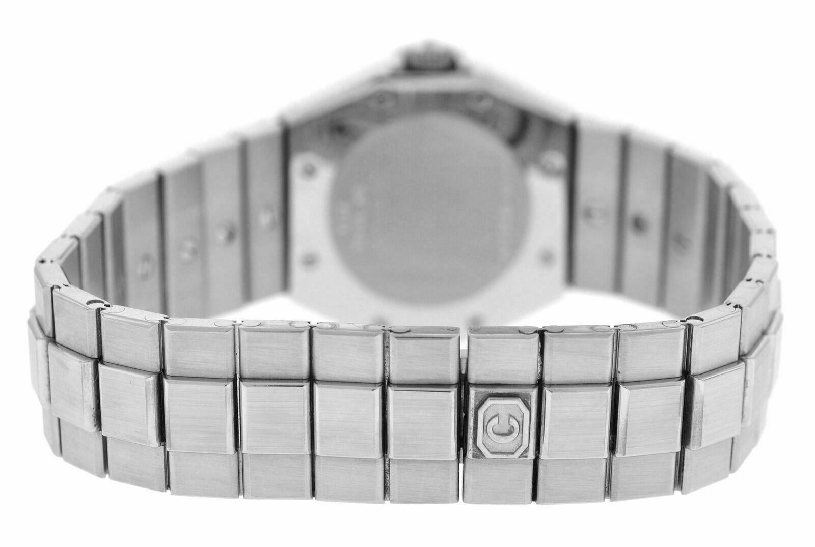 Women's Ladies Chopard St. Moritz 25/8342-11 Diamonds Steel Date Automatic Watch For Sale
