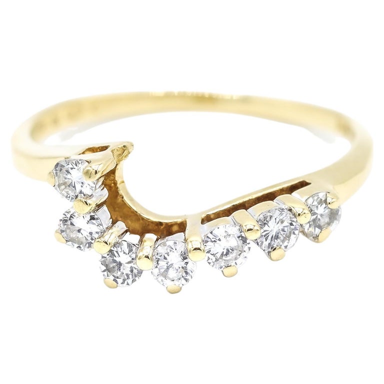 Ladish Ring Ladies Cocktail Diamonds 14K Gold Ring For Sale at 1stDibs
