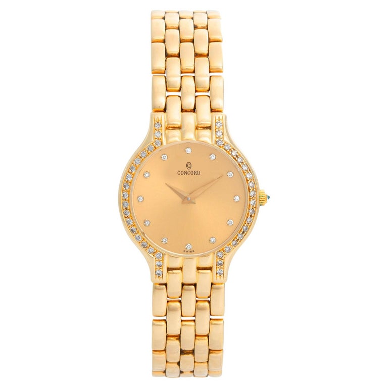 Ladies Concord Les Palais 14 Karat Yellow Gold Watch 2962266 at