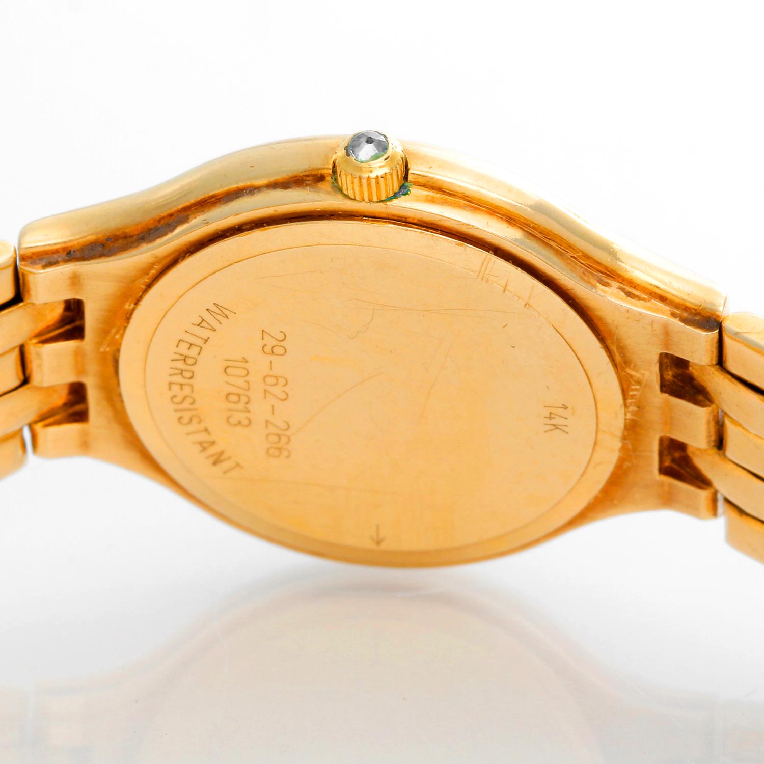 concord ladies gold watch with diamonds