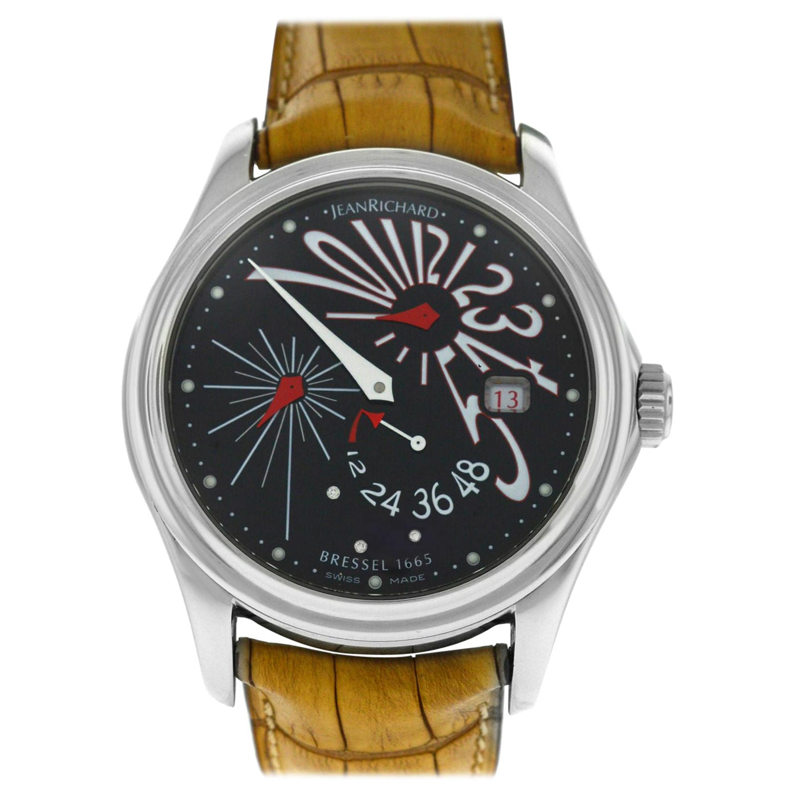 Ladies Daniel Jean Richard Bressel 1665 Automatic 63112-11-60C Watch For Sale
