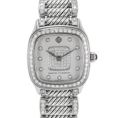 Reloj de cuarzo de acero con diamantes «Thoroughbred 31 mm» T304-Xsst de David Yurman para mujer