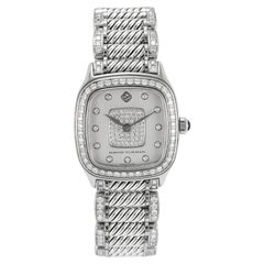 Reloj de cuarzo de acero con diamantes «Thoroughbred 31 mm» T304-Xsst de David Yurman para mujer
