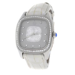 Ladies David Yurman Thoroughbred Steel Pave Diamond Quartz Watch