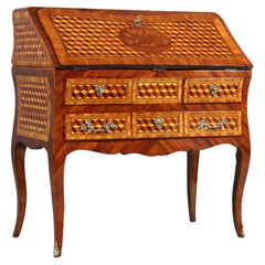 Ladies Desk, Secretaire En Pente, Bureau De Dames, France, 19th Century