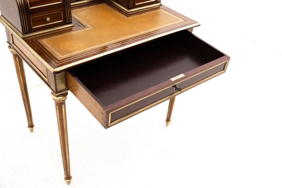 Ladies' desk with mirror, France, ca. 1910. In Good Condition In Chorzów, PL