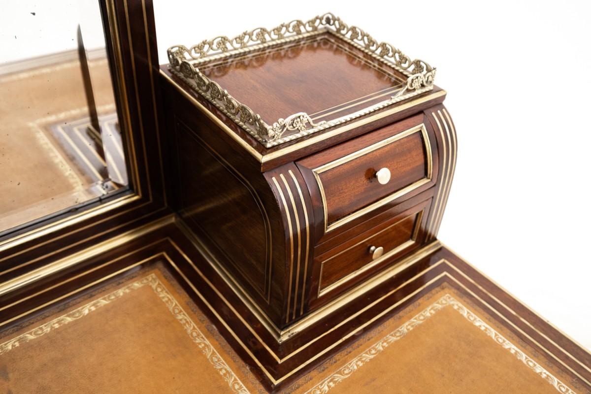 Walnut Ladies' desk with mirror, France, ca. 1910.