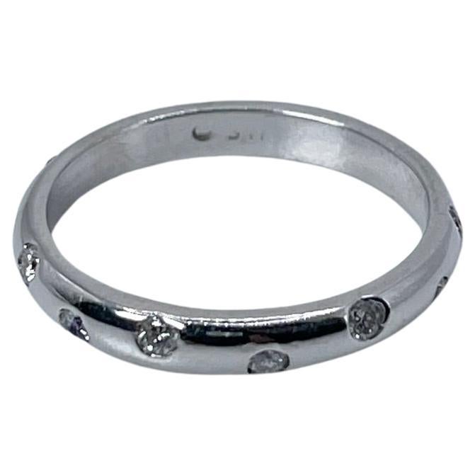 Ladies Diamond Band 14KT White Gold Eternity Diamond Ring Marriage Ring For Sale