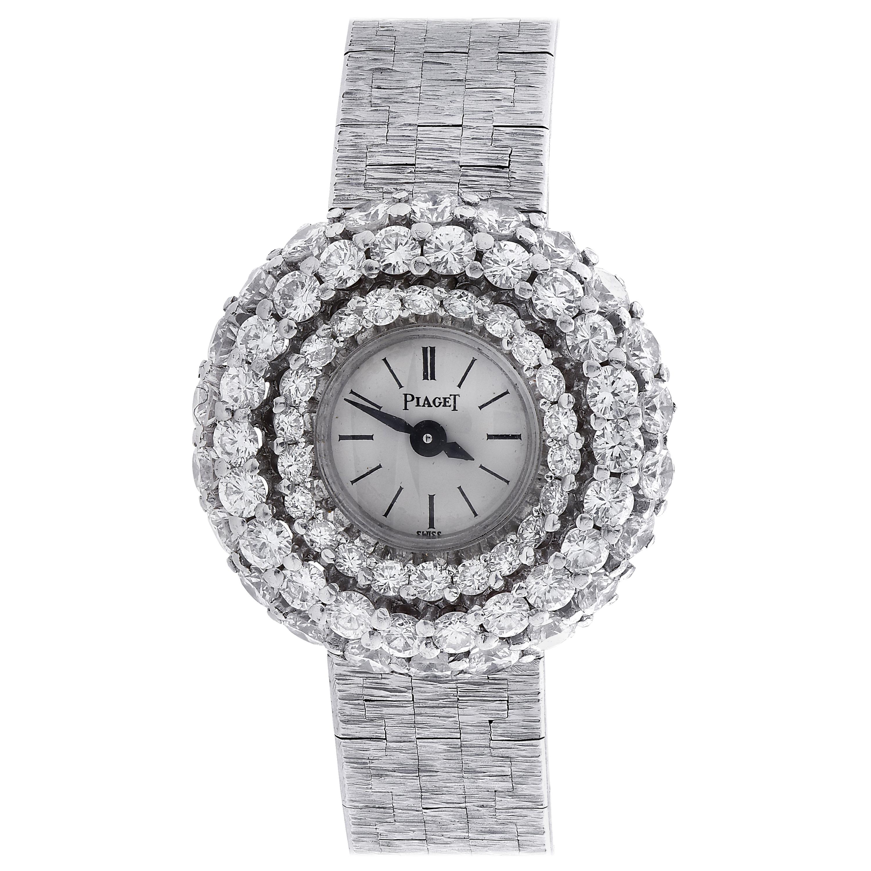Ladies Diamond Piaget Wristwatch, circa 1970s