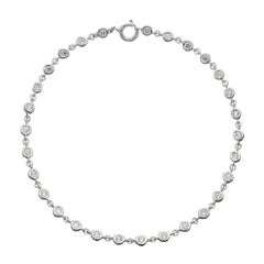 Damen-Diamant-Rubinarmband aus 18 Karat Weißgold mit 29 Diamanten in der Lünette und Diamanten
