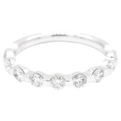 Ladies Diamonds 18K White Gold Half Eternity Ring