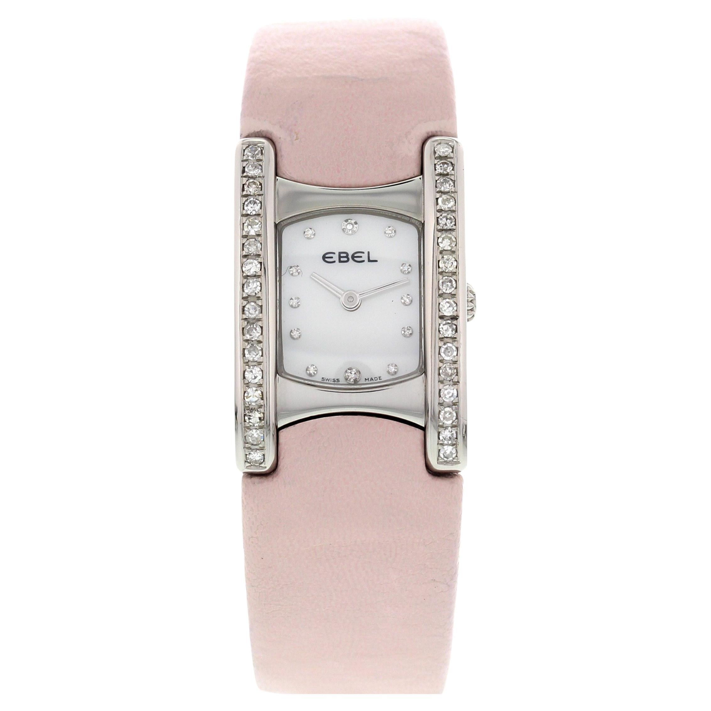 Ladies Ebel Beluga Stainless Steel with Diamonds E9057A21