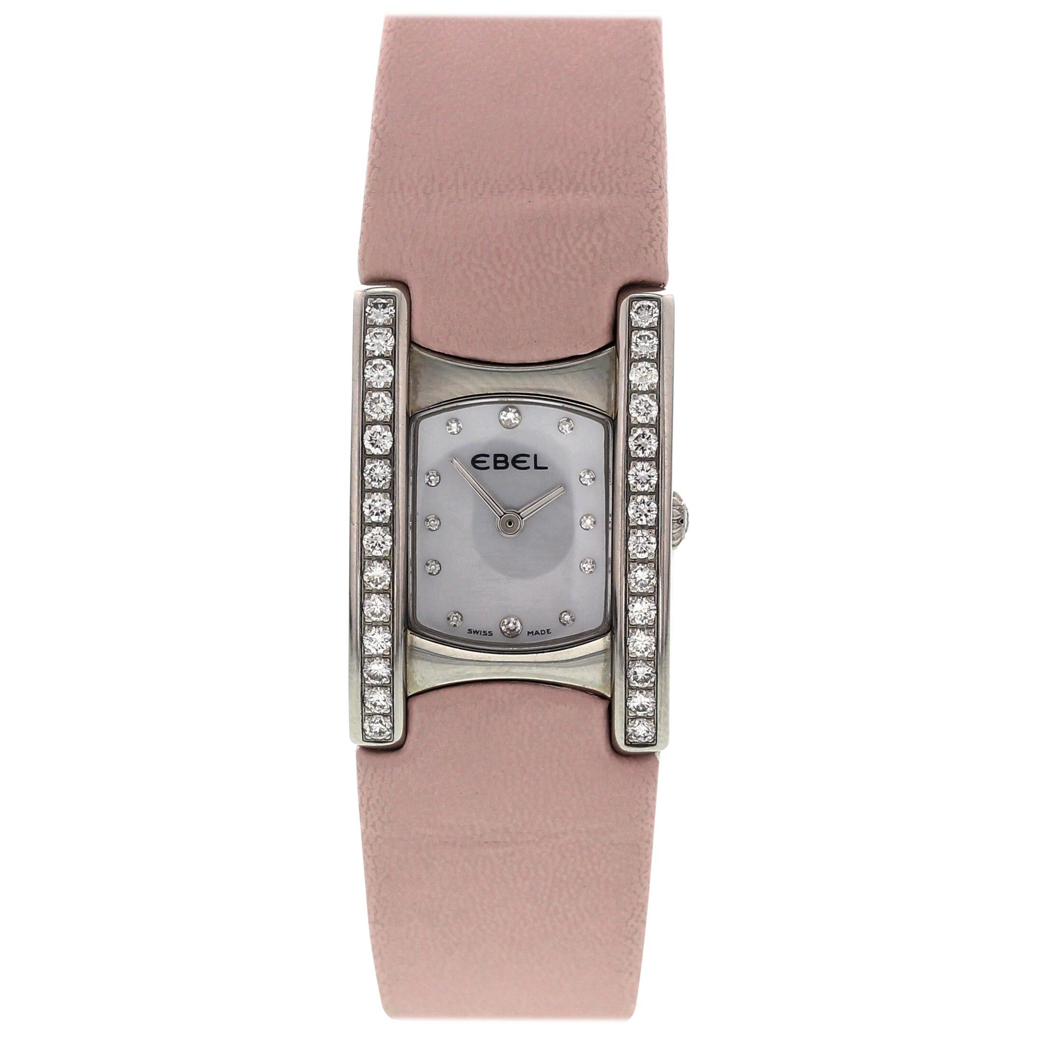 Ladies Ebel Beluga Stainless Steel with Diamonds Watch For Sale