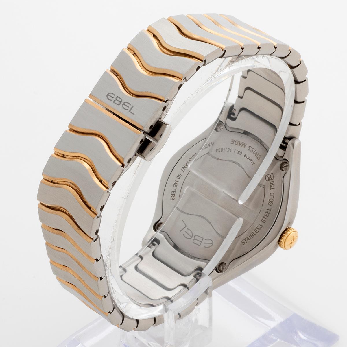 Ladies Ebel Wave Wristwatch, Yellow Gold, Mother of Pearl, Diamond Indices. 1