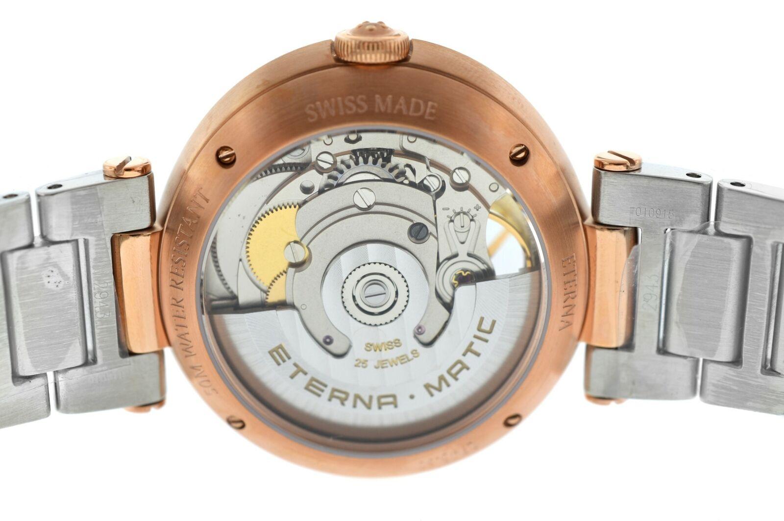 Ladies Eterna Grace Open Art 2943.60.11.1730 Diamond Steel Automatic Watch For Sale 1