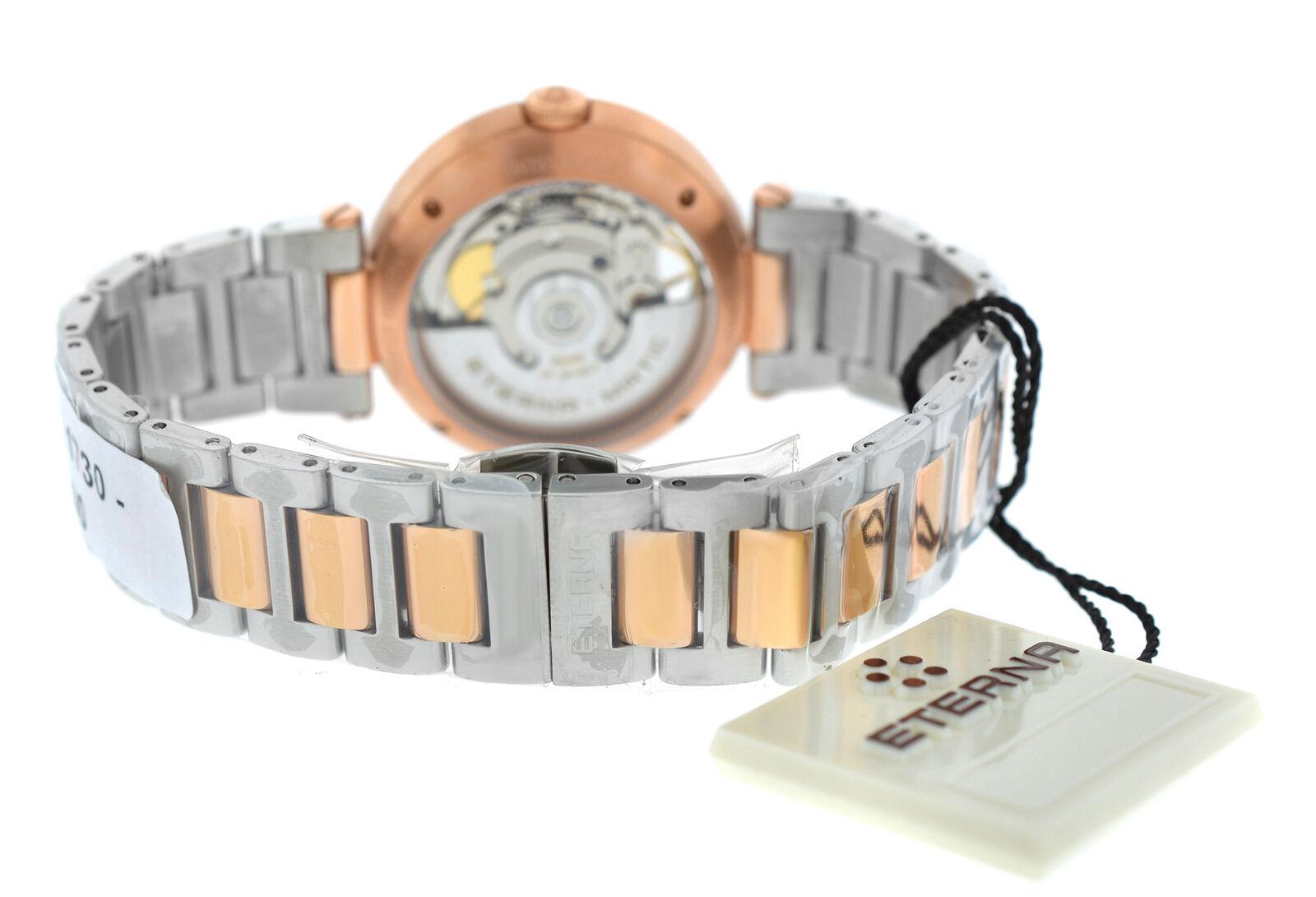 Ladies Eterna Grace Open Art 2943.60.11.1730 Diamond Steel Automatic Watch For Sale 4