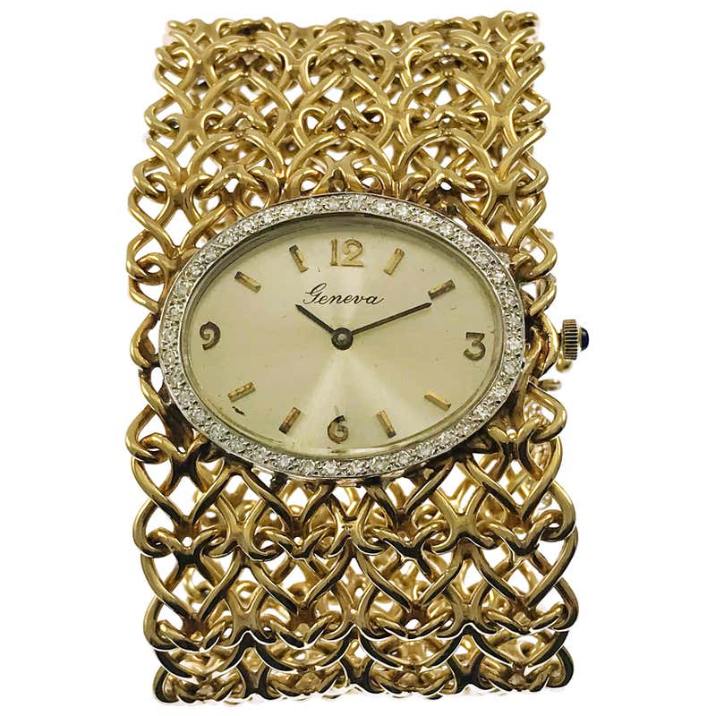 Hamilton Ladies Platinum Diamond Bracelet Watch, Circa 1930s For Sale ...