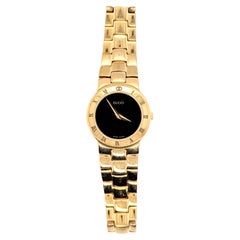 Ladies Gucci 3300 Wrist Watch Stainless Steel Yellow Gold Plated Quartz