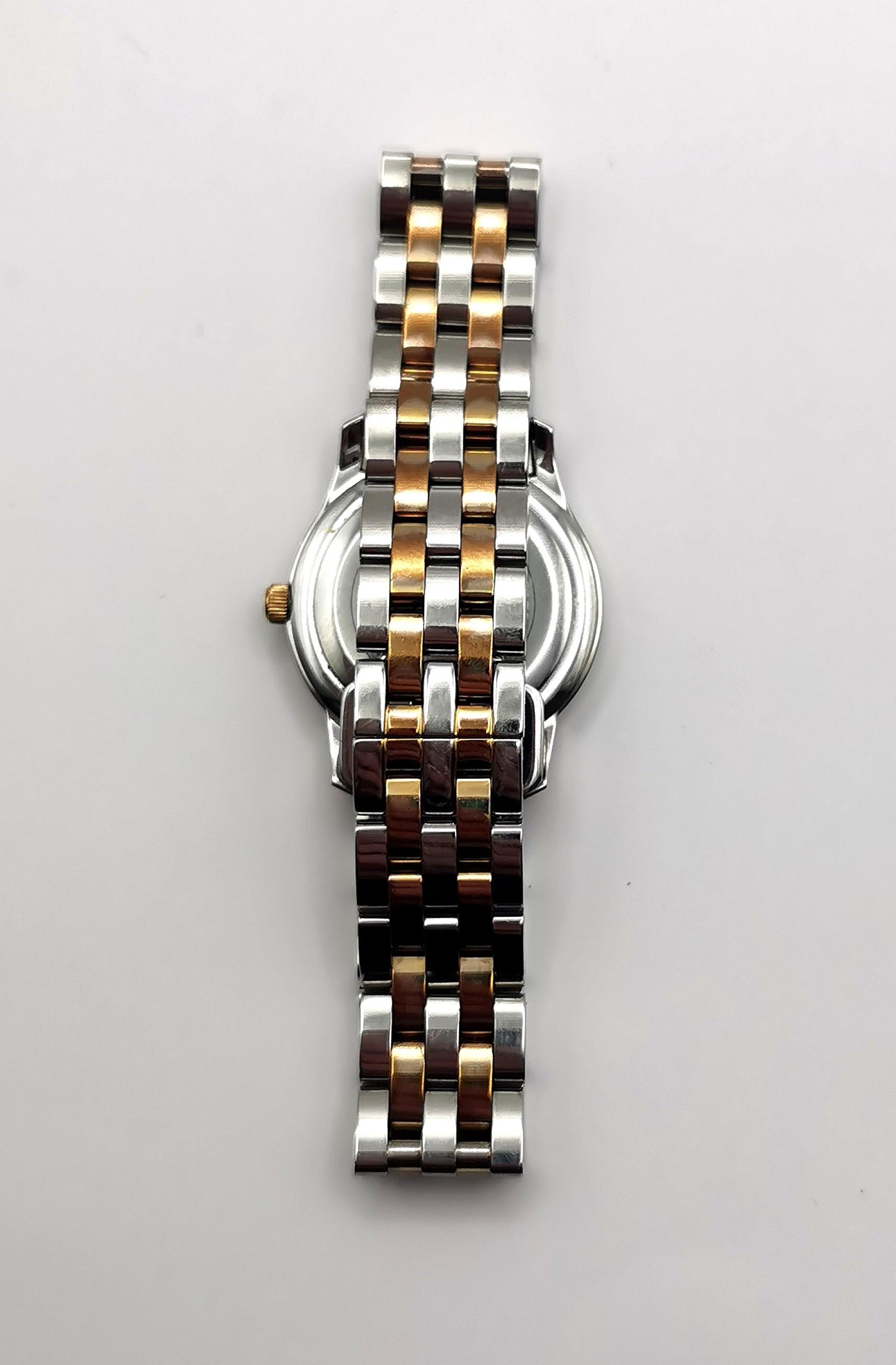 Ladies Gucci 5500L wristwatch, Stainless steel and Gold plated 8
