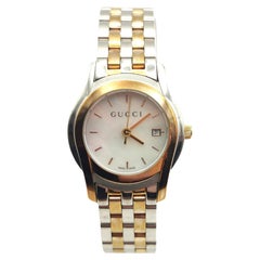 Ladies Gucci 5500L wristwatch, Stainless steel and Gold plated