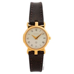 Ladies Gucci reference 3400L / 3400FL, heavy gold plated stainless steel, c1995