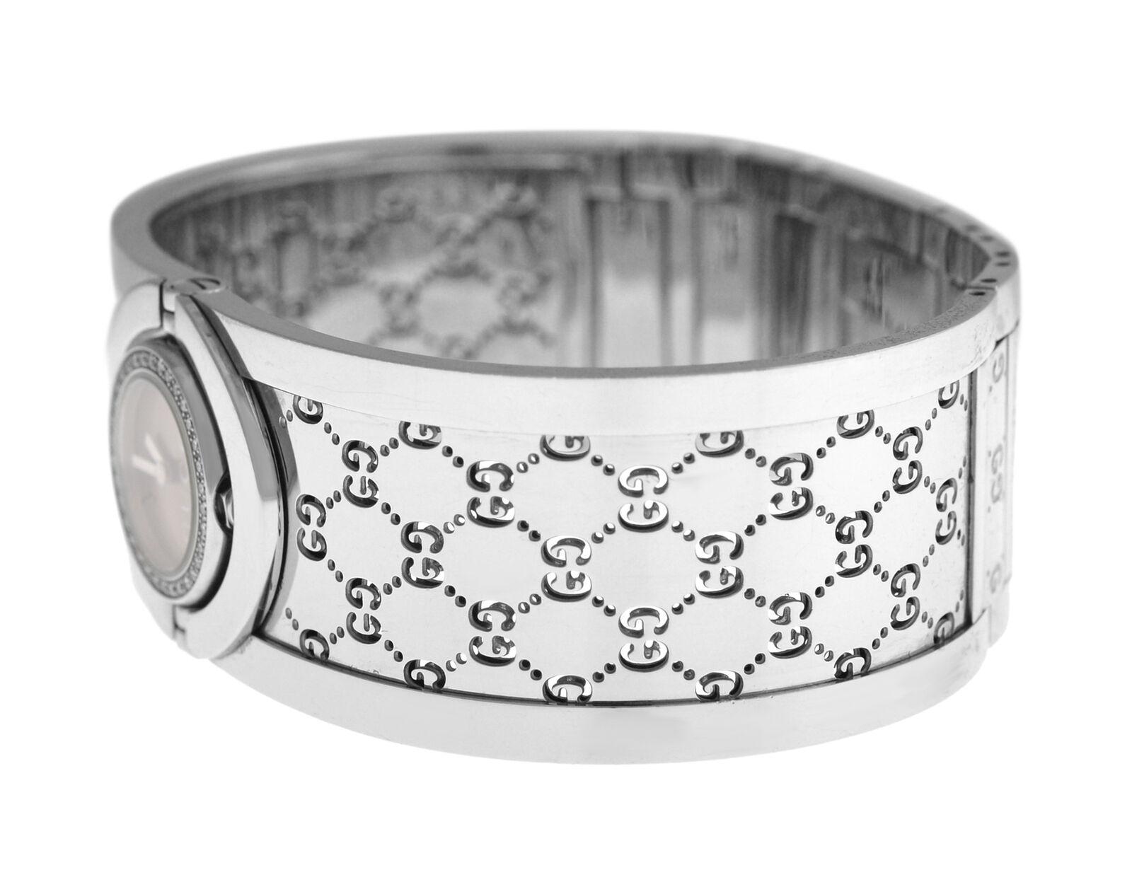 Ladies Gucci Twirl 112 Steel Quartz Diamond Watch 3