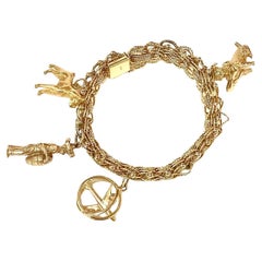 Bracelet de breloques en or 14K pour dames