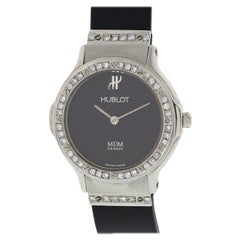 Hublot Mdm Ss 18 Karat Yellow Gold Diamonds S140 11 2 For Sale At 1stdibs