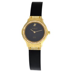 Ladies Hublot MDM Geneve Classic 1280 18 Karat Gold Diamonds Quartz Watch
