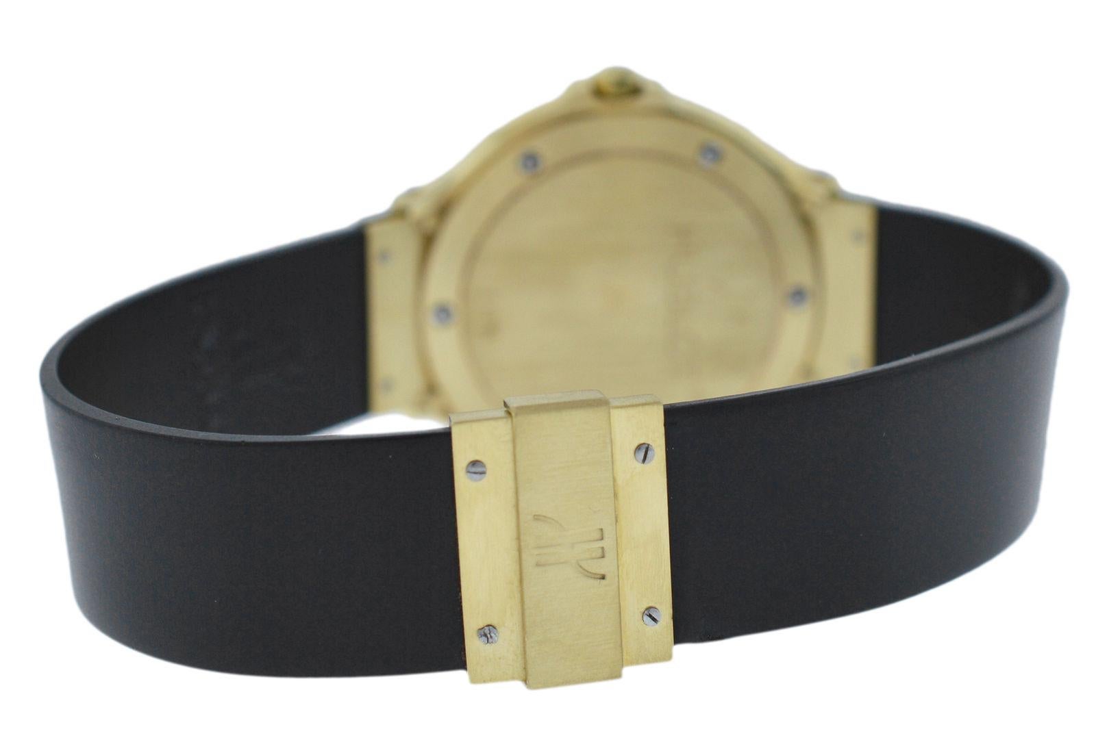 Hublot MDM Geneve Classic Stahl-Uhr aus 18 Karat Gold mit Quarz im Angebot 3