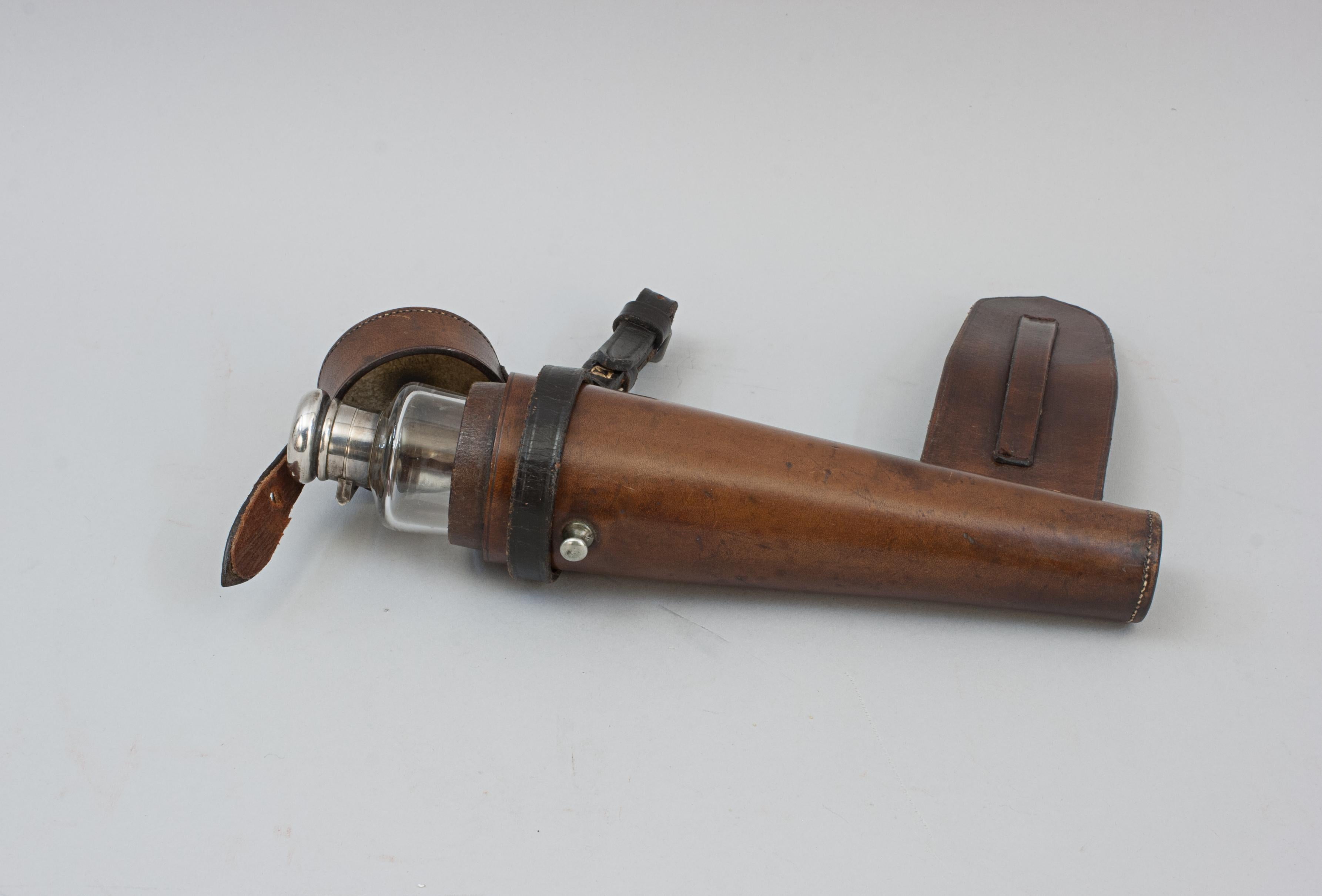 Flasque de chasse pour dames dans un étui Bon état - En vente à Oxfordshire, GB