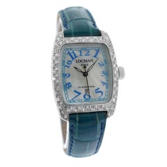 Ladies Locman Aluminum Diamond Mother of Pearl Quartz Watch