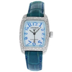 Ladies Locman Aluminum Diamond Mother of Pearl Quartz Watch