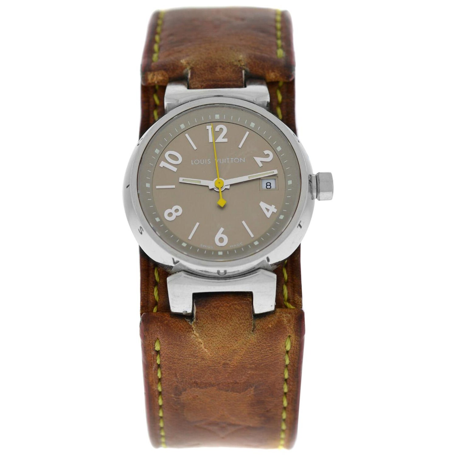 Tambour Slim Monogram, Quartz, 28mm, Stainless Steel - Watches -  Traditional Watches