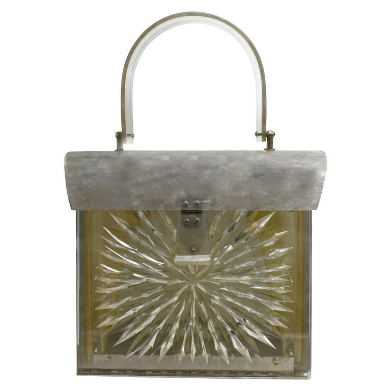 Lucite Bag by Gilli of New York, circa 1950s For Sale at 1stDibs