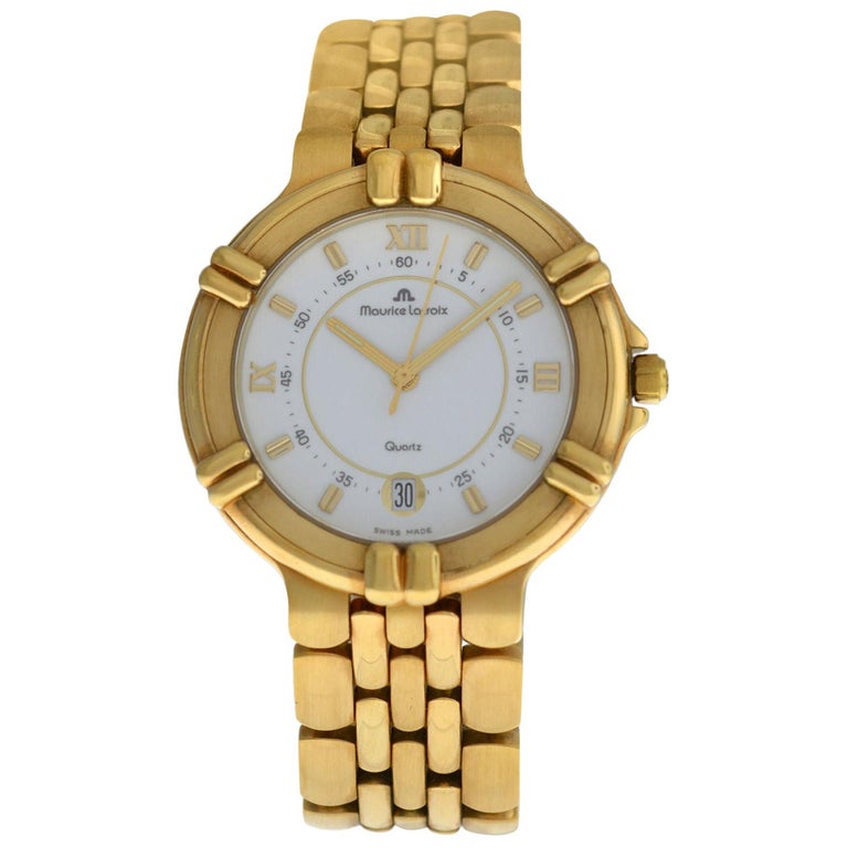 Lacroix For 1stDibs at Ladies\' Steel calypso Date watch, tank maurice Electroplated lacroix | Maurice Watch maurice maurice Calypso Sale Quartz lacroix 95375 gold, lacroix 95375