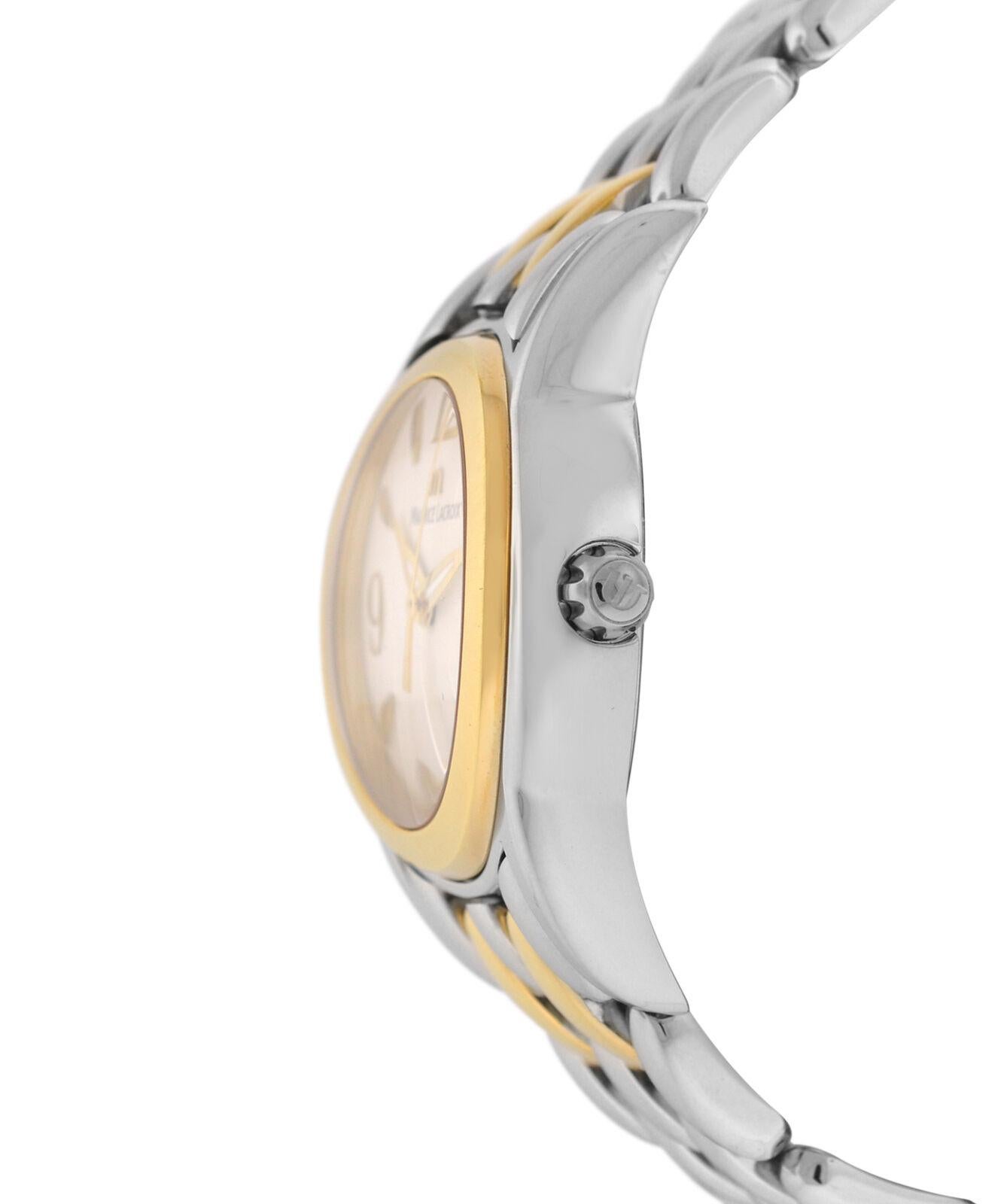 Ladies Maurice Lacroix Sphere SH1014-SY023-720 Gold Steel Quartz Watch ...