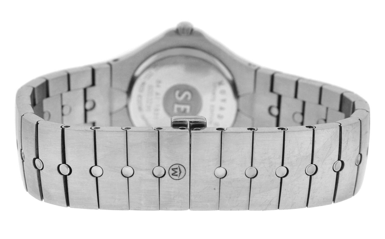 Women's Ladies Movado Sports Edition Steel Silver Dial Quart Watch