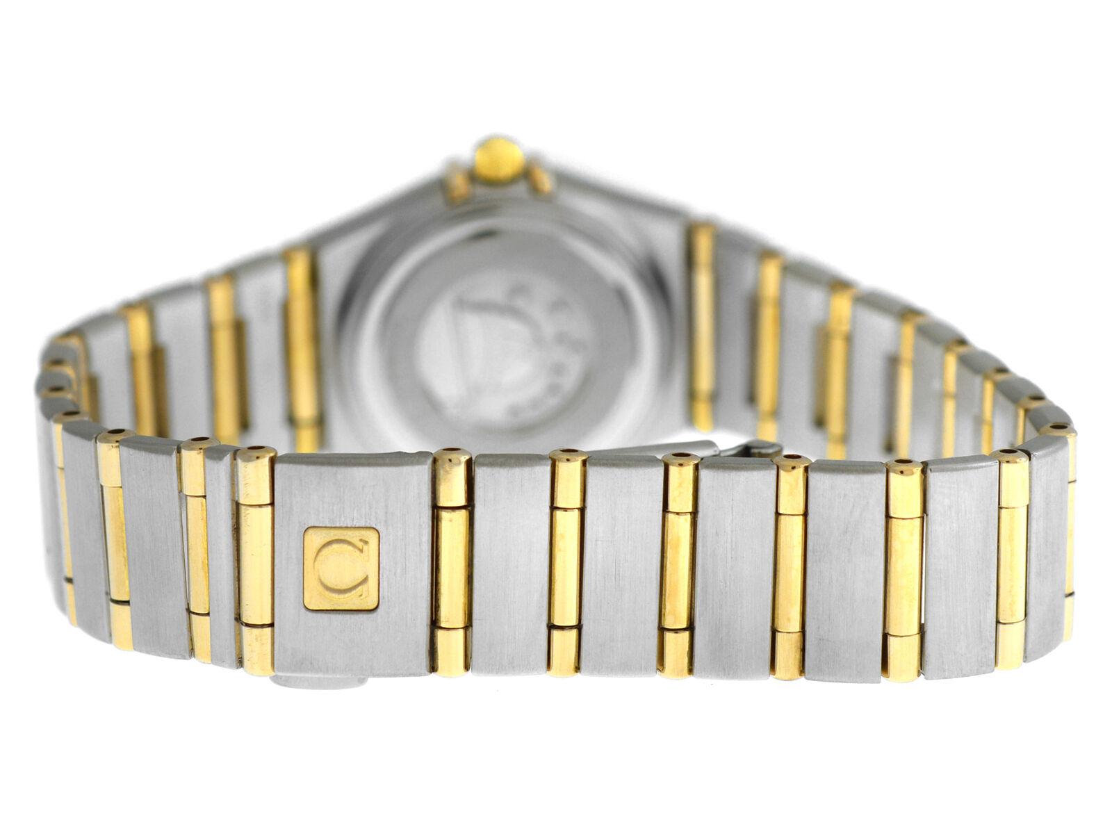 Ladies Omega Constellation 795203 Full Bar 18 Karat Gold Quartz Watch For Sale 3