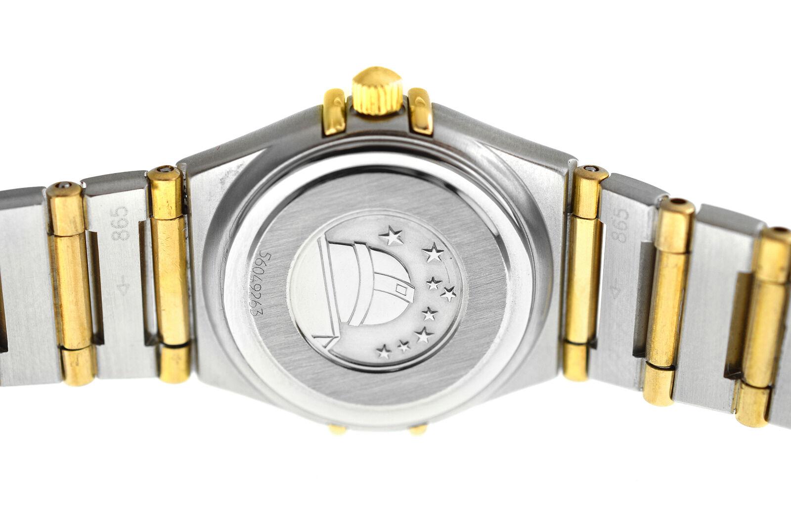 Ladies Omega Constellation 795203 Full Bar 18 Karat Gold Quartz Watch For Sale 5